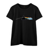 My Little Pony Dark Side Of The Moon Pink Floyd Front Wtee Black - OtherBrick