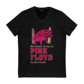 Pig Fly En Chair Et En Os Pink Floyd In The Flesh Concert Front Vneck Black - OtherBrick