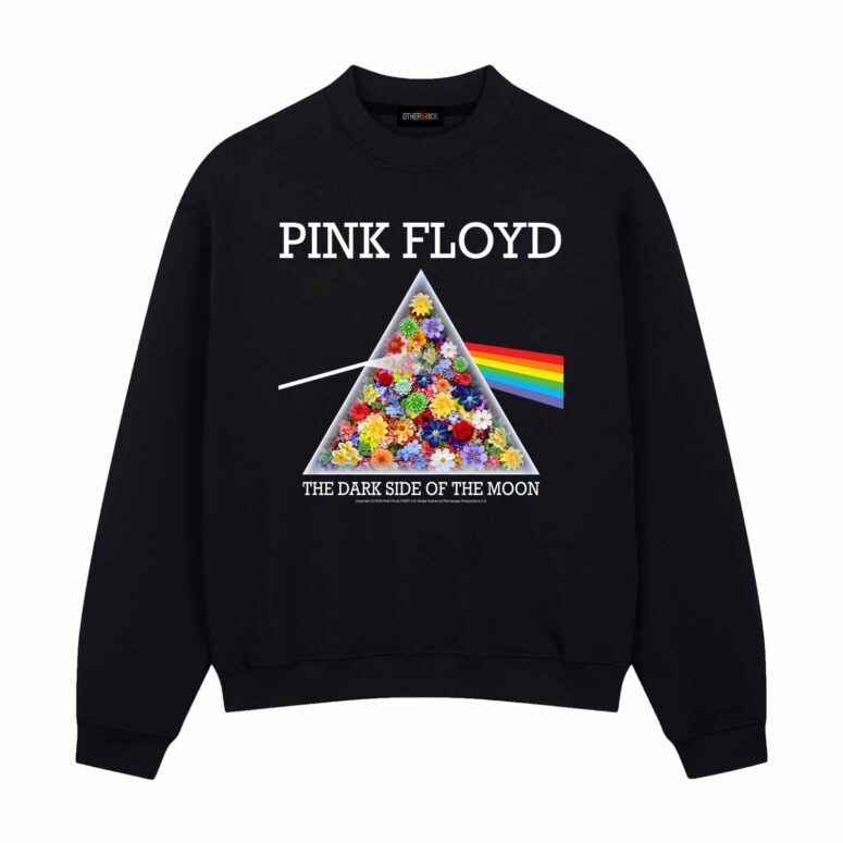 Pink Floyd The Dark Side Of The Flowers Pattern Shirt
