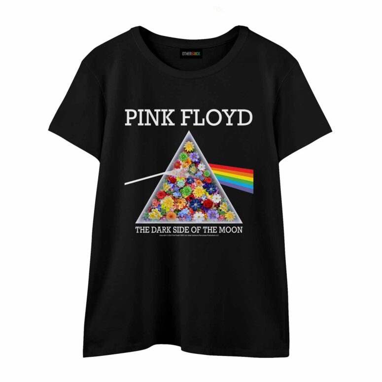 Pink Floyd The Dark Side Of The Flowers Pattern Shirt
