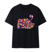 Pink Floyd Flowes Logo Front Tshirt Black - OtherBrick
