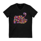 Pink Floyd Flowes Logo Front Vneck Black - OtherBrick