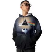 Pink Floyd The Child Is Grown The Dream Is Gone Dark Side Of The Moon Jack Skellington Hoodie Front - OtherBrick
