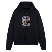 Pink Floyd Wish You Were Here Album Cover Vintage Front Hoodie Black - OtherBrick