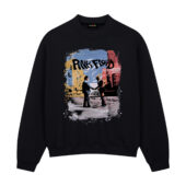 Pink Floyd Wish You Were Here Album Cover Vintage Front Sweatshirt Black - OtherBrick