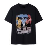 Pink Floyd Wish You Were Here Album Cover Vintage Front Tshirt Black - OtherBrick