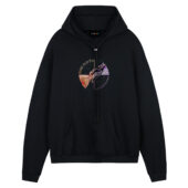 Pink Floyd Wish You Were Here Machine Greeting Orange Front Hoodie Black - OtherBrick