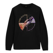 Pink Floyd Wish You Were Here Machine Greeting Orange Front Longsleeve Black - OtherBrick