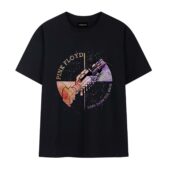 Pink Floyd Wish You Were Here Machine Greeting Orange Front Tshirt Black - OtherBrick