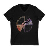 Pink Floyd Wish You Were Here Machine Greeting Orange Front Vneck Black - OtherBrick