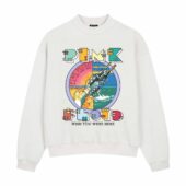 Robot Handshake Pink Floyd Wish You Were Here Front Sweatshirt White - OtherBrick