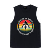Shorter Of Breath And One Day Closer To Death Dsotm Pink Floyd Front Tank Black - OtherBrick