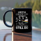 Some Of Us Grew Up Listenig To Pink Floyd Dark Side Of The Moon Mug 11oz Copy Mug Black 1 - OtherBrick