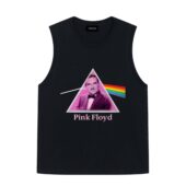 The Barber Kevin Bacon Dark Side Of The Moon Pink Floyd Front Tank Black - OtherBrick
