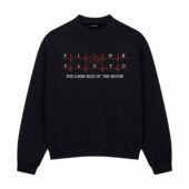 The Dark Side Of The Moon 50th Anniversary Heartbeat Pink Floyd Front Sweatshirt Black - OtherBrick