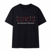 The Dark Side Of The Moon 50th Anniversary Heartbeat Pink Floyd Front Tshirt Black - OtherBrick