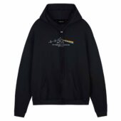 The Dark Side Of The Moon Heartbeat Australian Pink Floyd Show Front Hoodie Black - OtherBrick