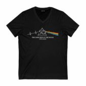The Dark Side Of The Moon Heartbeat Australian Pink Floyd Show Front Vneck Black - OtherBrick