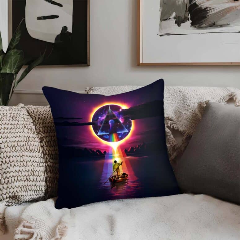 The Endless River And Dark Side Of The Moon Cushion Pillow