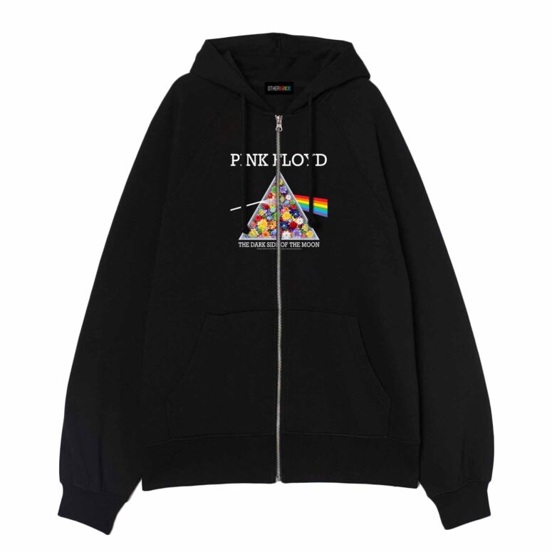 Pink Floyd The Dark Side Of The Flowers Pattern Shirt