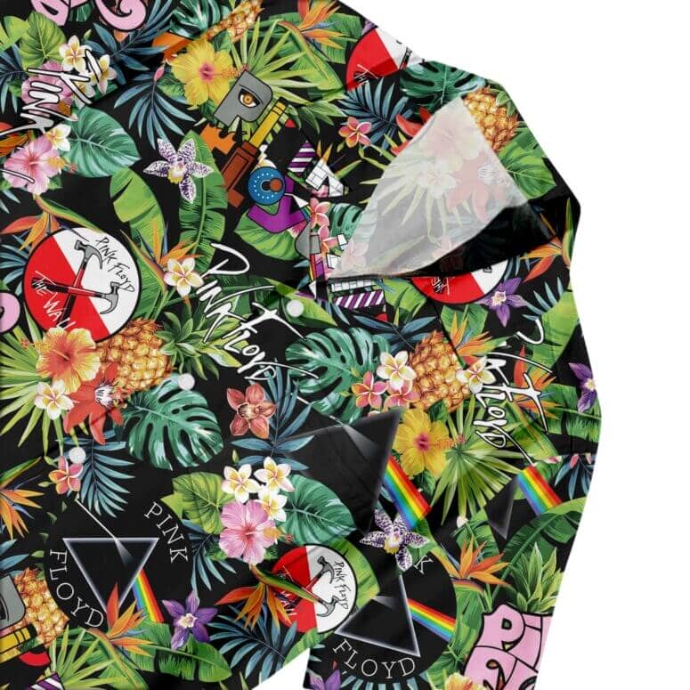 Dark Side Of The Moon Prism Over Serene Lake Pink Floyd Back Art Hawaiian Shirt