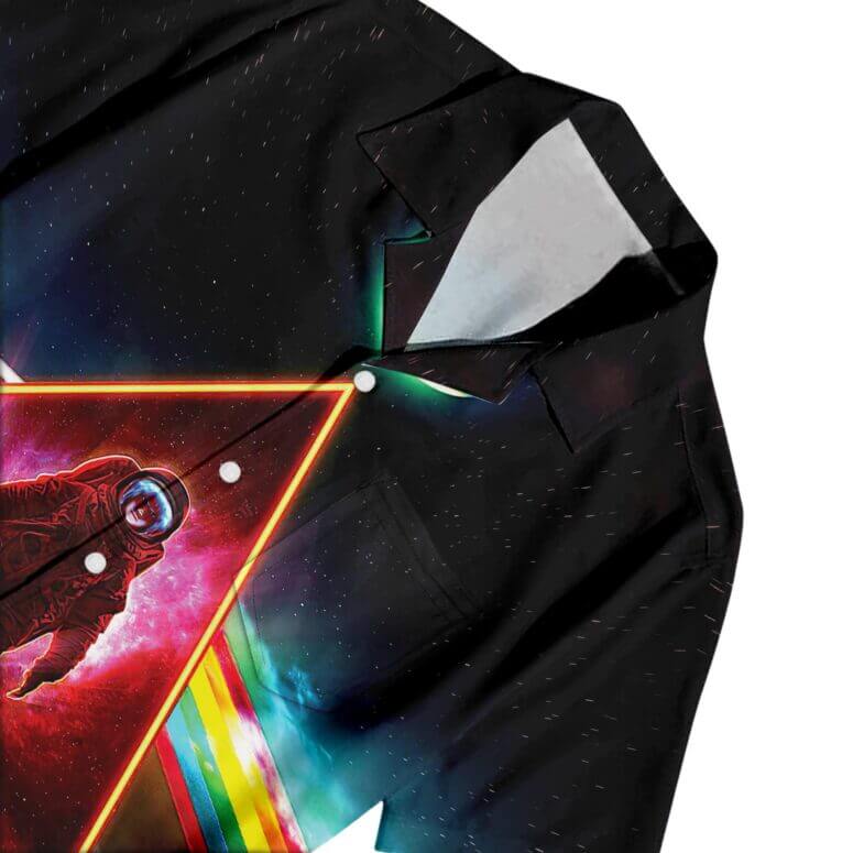 Dark Side Of The Moon Prism Over Serene Lake Pink Floyd Back Art Hawaiian Shirt