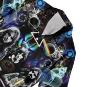 Hawaiian Shirt Pocket Mini Size Dark Side Of The Moon Psychedelic Abstract Art Pyramid Rainbow Hawaiian Shirt X - OtherBrick