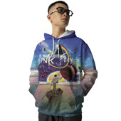 Hoodie Front The Endless River X Pulse Album And Eclipse Dsotm Rainbow Ring Art Hoodie - OtherBrick
