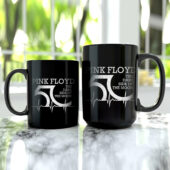 Mug Black 2 Pink Floyd Dark Side Of The Moon 50 Years In A Heartbeat - OtherBrick