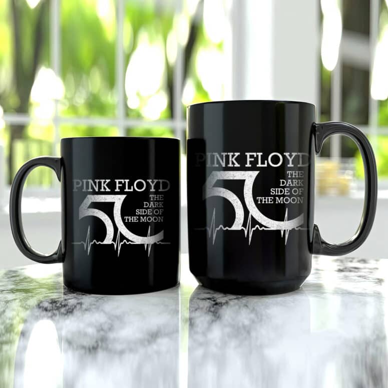 Pink Floyd Dark Side Of The Moon 50 Years In A Heartbeat Mug Pink Floyd Dark Side Of The Moon 50 Years In A Heartbeat Mug