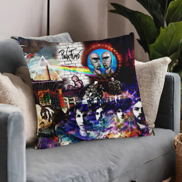 Pink Floyd The Wall DSOTM Division Bell And Atom Heart Mother Art Cushion Pillow