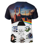 Shirt Back Dsotm Animals Wywh And Pink Floyd The Wall Fecking Flowers The Division Bell Atom Heart Mother - OtherBrick