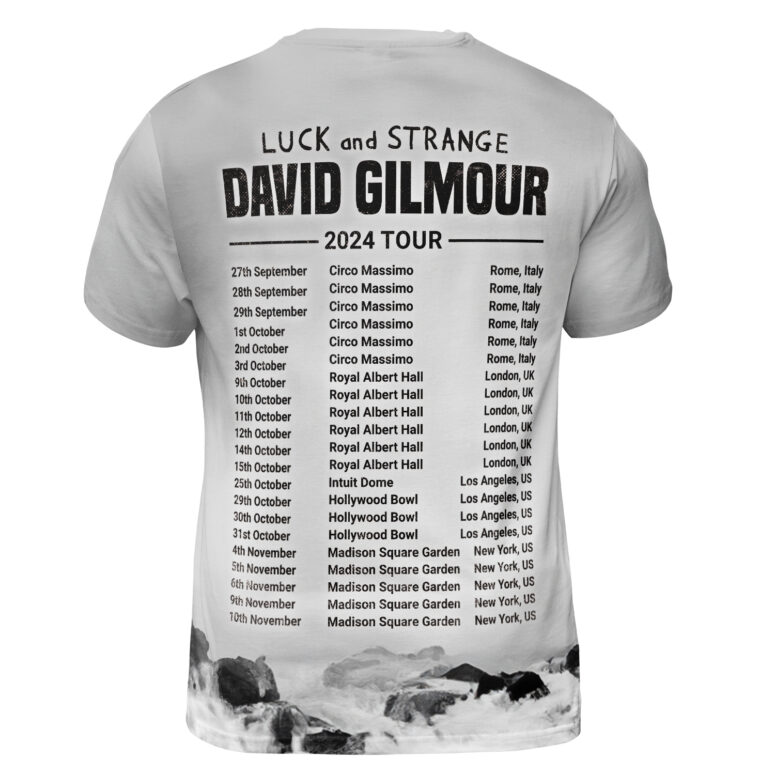 David Gilmour Luck And Strange 2024 Tour Shirt