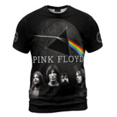 Shirt Front Dark Side Of The Moon Pink Floyd Band On The Moon Hoodie - OtherBrick