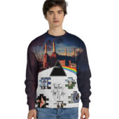 Sweater Front Dsotm Animals Wywh And Pink Floyd The Wall Fecking Flowers The Division Bell Atom Heart Mother Hoodie - OtherBrick
