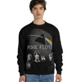 Sweater Front Dark Side Of The Moon Pink Floyd Band On The Moon Hoodie - OtherBrick