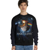 Sweater Front Dark Side Of The Moon Universe Galaxy Pink Floyd Hoodie - OtherBrick