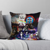 White Pillow Mockup Pink Floyd The Wall Dsotm Division Bell And Atom Heart Mother Art Pillow - OtherBrick