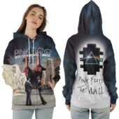 Ziphoodie Wish You Were Here X Animals Dsotm And Pink Floyd The Wall Hoodie - OtherBrick