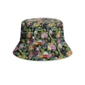 Album Icon The Wall Dsotm Pink Floyd Tropical Plants Bucket Hat Front - OtherBrick