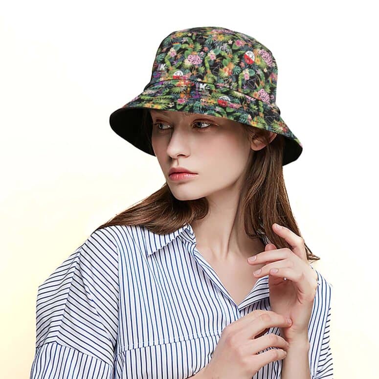 Album Icon The Wall DSOTM Pink Floyd Tropical Plants Bucket Hat