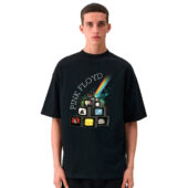 Dsotm Pink Floyd Album Television Vintage Front Shirt Man Black - OtherBrick