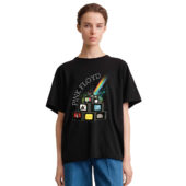 Dsotm Pink Floyd Album Television Vintage Front Shirt Woman Black - OtherBrick