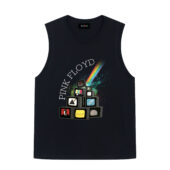 Dsotm Pink Floyd Album Television Vintage Front Tank Black - OtherBrick