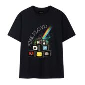 Dsotm Pink Floyd Album Television Vintage Front Tshirt Black - OtherBrick