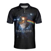 Dark Side Of The Moon Universe Galaxy Pink Floyd Polo Front - OtherBrick