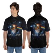 Dark Side Of The Moon Universe Galaxy Pink Floyd Polo Man - OtherBrick