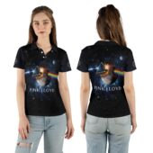Dark Side Of The Moon Universe Galaxy Pink Floyd Polo Woman - OtherBrick
