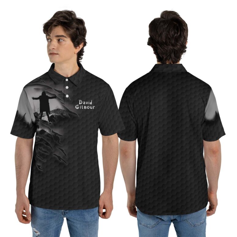 David Gilmour Luck And Strange 2024 Tour Under The Tear Polo Shirt