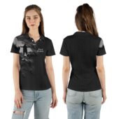 David Gilmour Luck And Strange 2024 Tour Under The Tear Mockup Aop Polo Front Back Woman - OtherBrick